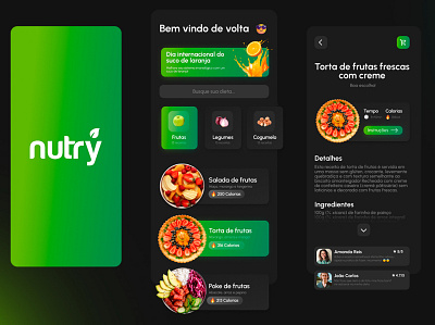 Diet App app design diet diet app graphic design illustration ui