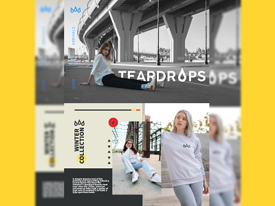 Teardrops Streetwear Website fashion fashion site graphic design streetwear teardrops ui ui design webdesign website