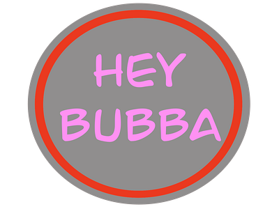 Hey Bubba app branding bubba chibi design fish florida graphic design greeting illustration kawaii keys logo pastel procreate typography