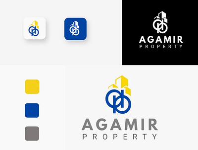 Logo design for "AGAMIR PROPRETY". design graphic design illustration logo