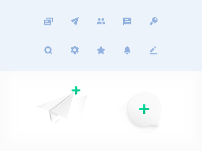 Pact. All-In-One Messaging Platform. Iconography chat app icons claymorphism cute icons dashboard icons menu messanger icons neumorphism pictogram sketch ui vector website