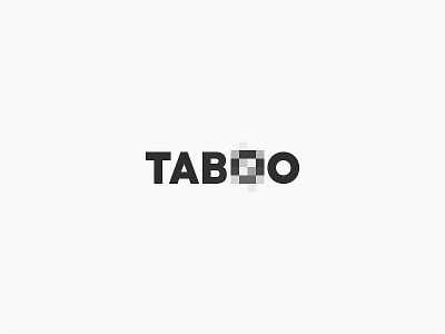 Concept Mark Taboo brand bw cencore identity logo logotype mark minimal minimalist symbol taboo wordasimage