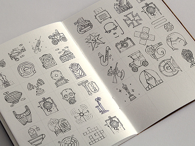 The icons from the past. Some sketches