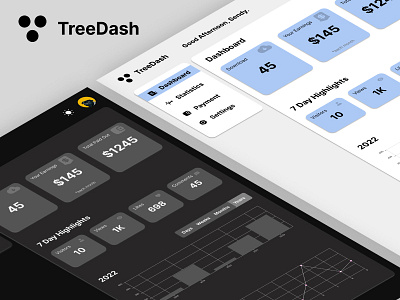 TreeDash - Dashboard dashboard design ui ux web design