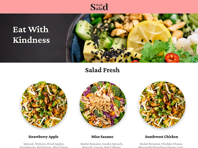 Well Salad UI/UX for Salad Brand