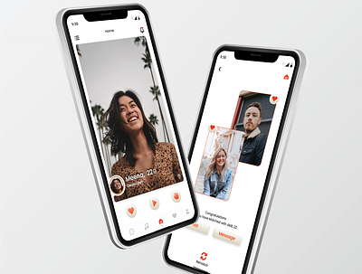 Dating App - UI screens datingapp design graphic design ui ui screen