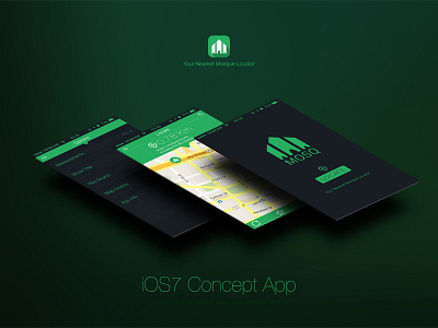 MOSQ app concept design flat idea ios7 iphone