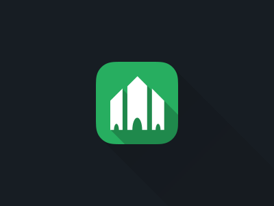 MOSQ iOS7 Icon Design design flat icon ios iphone islam islamic logo muslim