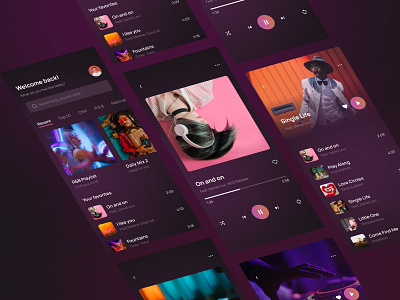 Dark Purple Music App