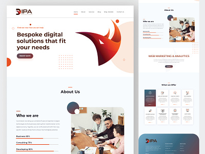 Dipa Landing Page landing page design ui ui design ui designing ui ux ux design