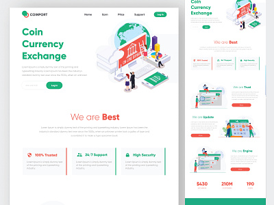 Coinport landing page landing page design ui design ui designing ui ux ux designing ux ui