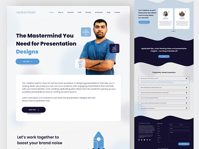 Rajnikant landing page freelancer ui designer ui ux ux ux designer