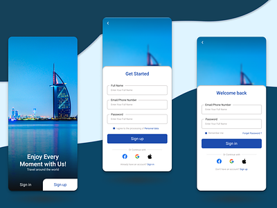 Sign Up Page - Daily UI Challenge Day 1 app daily ui day 1 daily ui illustration sign up page ui ui challenge ux