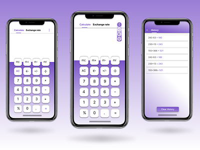 Daily UI Challenge Day 4 - Calculator Design