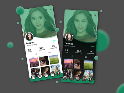 Daily UI Day 6 - Profile Page Design