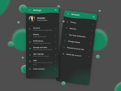 Daily UI Challenge Day 7 - Settings Page