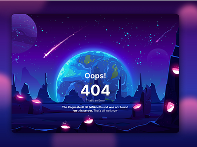 Daily UI Day 8 - 404 Error Page Design.