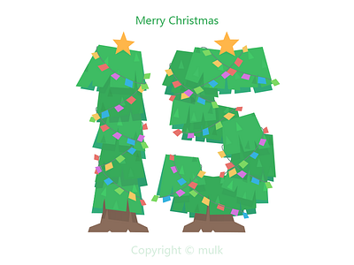 Merry Christmas 2015 ai calligraphy christmas design down illustration merry new tree vector year