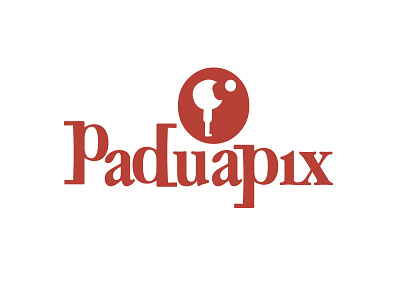 Paduapix astronaut idea logo paduapix planet red white