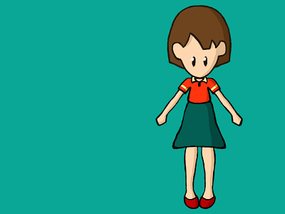 Girl character girl illustration