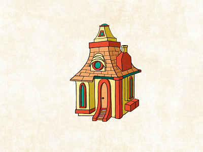 House colors cute fancy fantasy home house illustration kids little