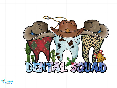 Howdy Dental Squad Sublimation, Christmas Png