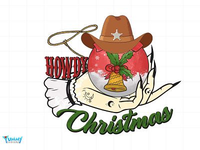 Howdy Christmas Mystic Sublimation, Christmas Png