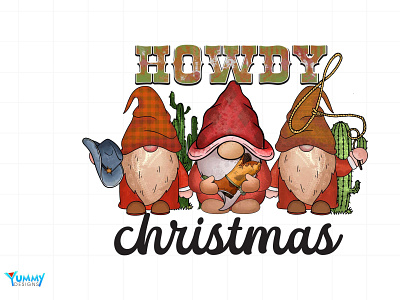 Howdy Christmas Gnome Sublimation, Christmas Png deer png