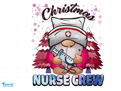 Christmas Nurse Crew Sublimation| Nurse PNG christmas night