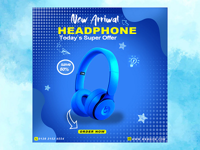 HEADPHONE POSTER branding graphic design headphone poster