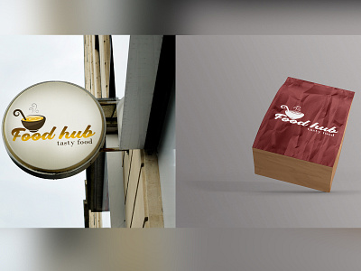 food logo mockup