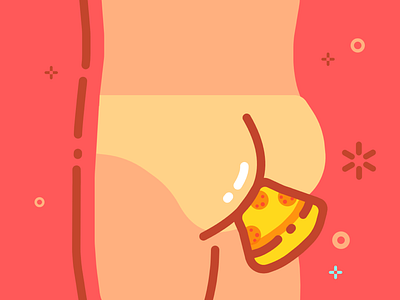 Buttock and Pizza amusing buttock illustration mbe pizza sexy shot