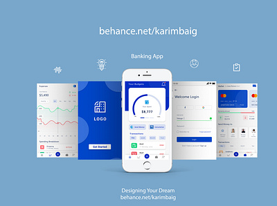 Banking App app app design ui ux