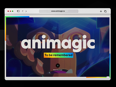Animagic - New Website 3d animation motion graphics new studio web website