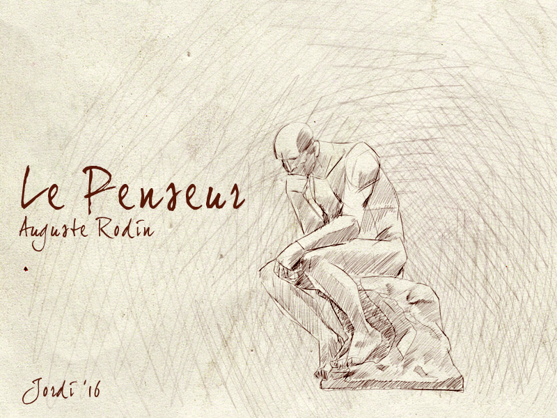 Animated Sculptures - Le Penseur - Auguste Rodin
