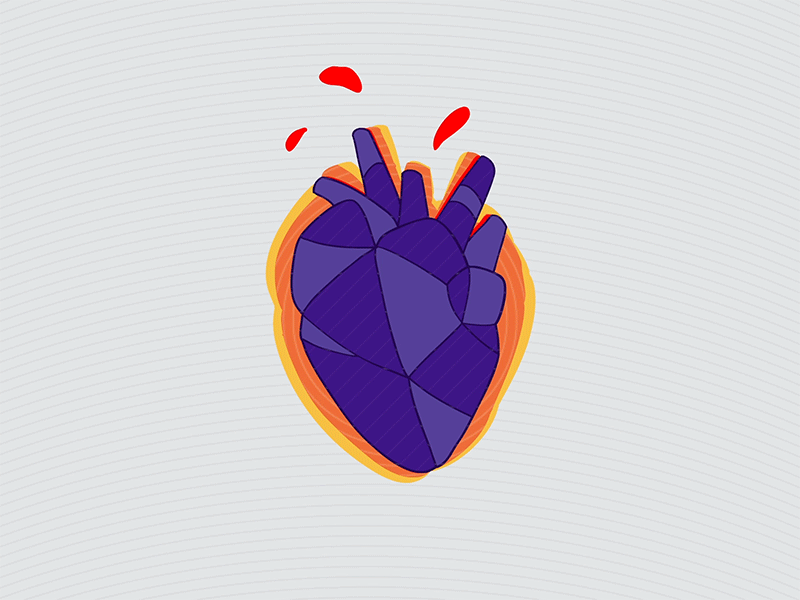 Heart Beat 2d 2d animation ae after effects animation cel loop mograph motion graphics toonboom