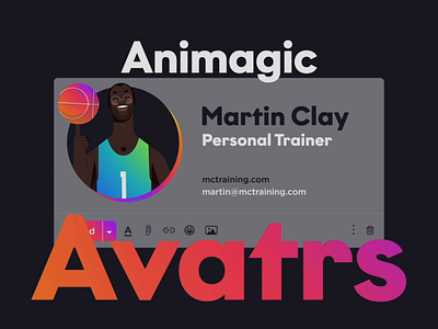 Animagic - Animated Email Signatures 2d animation after effects animation branding character design illustration loop mograph motion graphics