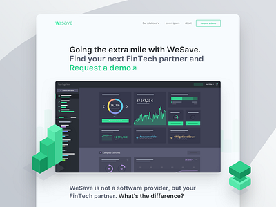 WeSave | Business LandingPage 2k20