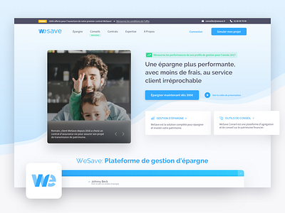 WeSave | HomePage Redesign banking finance financial fintech header hero home landing landingpage ui