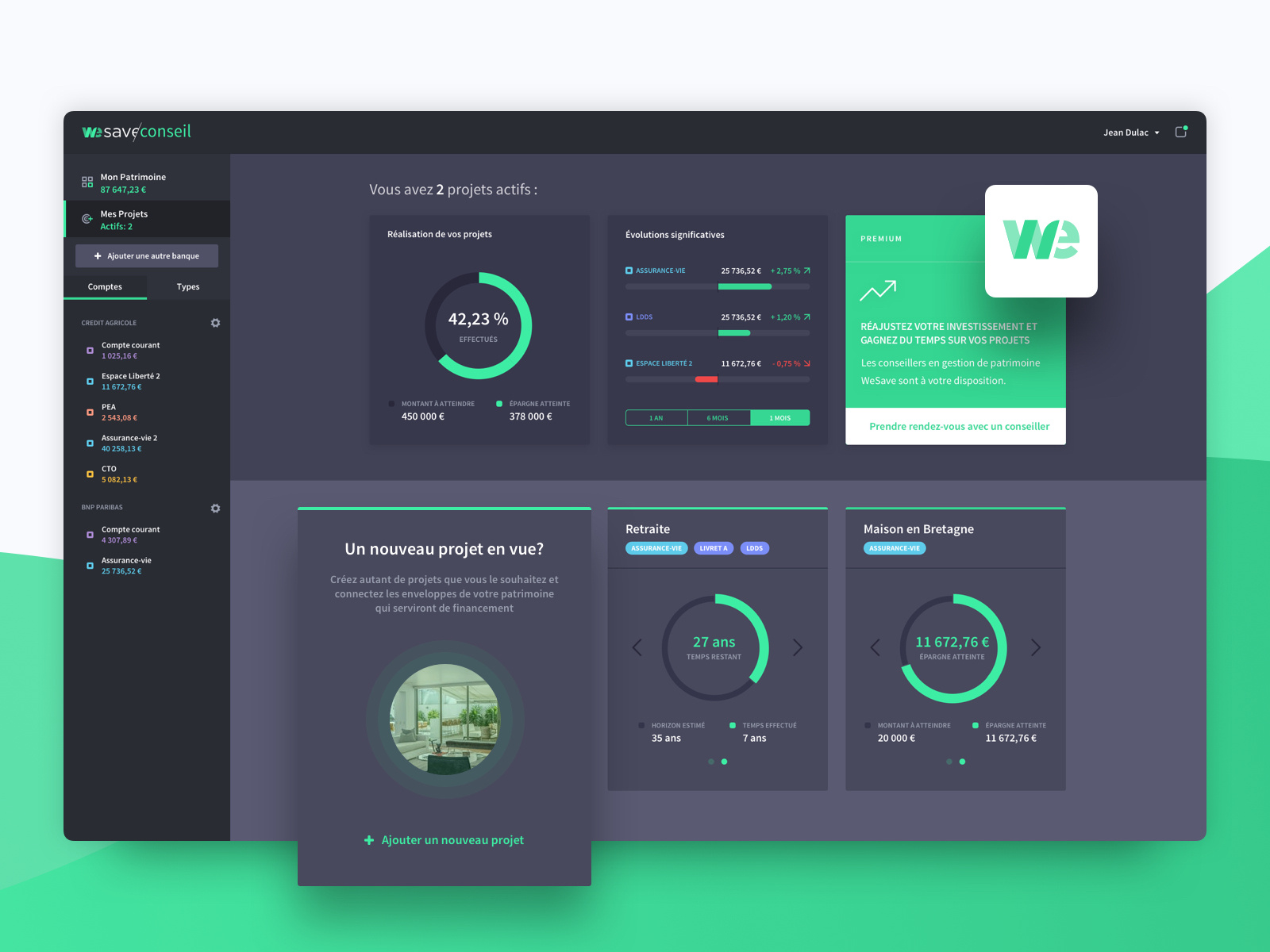 Banking | Goals Dashboard by Jordan Berndt on Dribbble