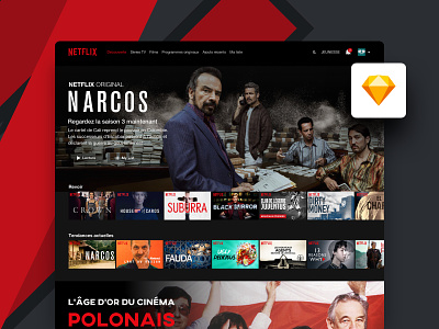 Freebie | Netflix Desktop UI