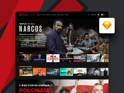 Freebie | Netflix Desktop UI