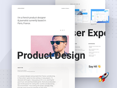 2k19 Portfolio clean desktop landing landingpage minimal portfolio portfolio design portfolio website product design ui whitespace