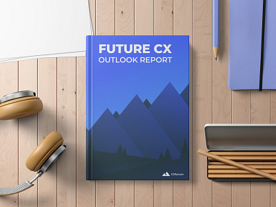 Report Design Future CX book branding design digital digital book e book ebook graphic design illustration outlook pdf printing report vector