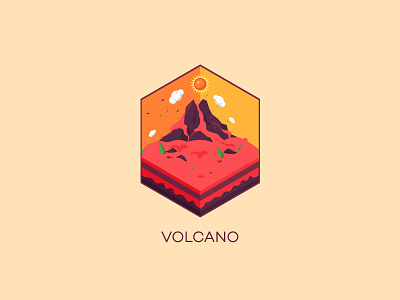 Isometric : Volcano