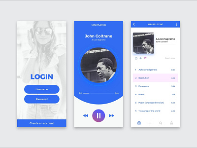 Music app mobile ui mobile ui design music app ui design