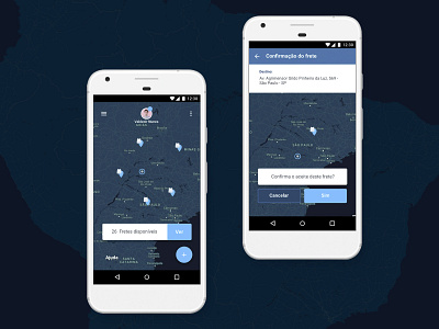 + Fretes Mobile App app mobile ui ux