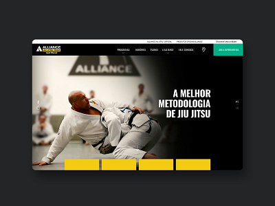 Brazilian Jiu Jitsu Website - Alliance Team by Maurycio Elias on Dribbble