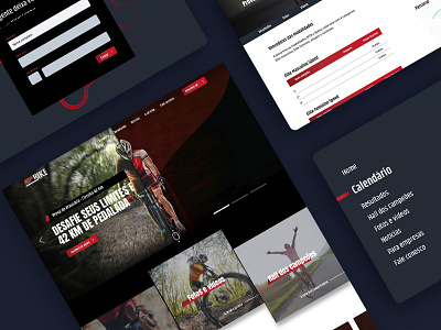 Bike races Website bike design minimal mtb sport ui webdesign