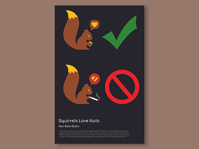 Squirrel Butts advertisements advertising campaign community outreach marketing posters